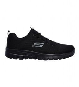 Skechers Manoletinas Relaxed negro - Tienda Esdemarca calzado, moda complementos - zapatos de marca y zapatillas de marca