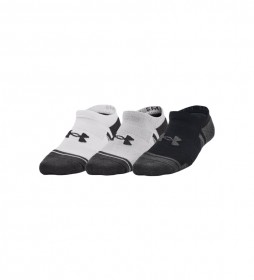 calcetines Under Armour Performance Tech Crew 3 Pack - Black/Black 