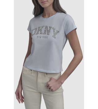 T-shirt en perles bleu