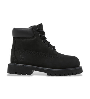 Premium 6-palčni čipkasti usnjeni čevlji Black