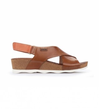 Sandalias de Piel Mahon W9E-0912 marr�n