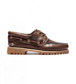 Nuticos de piel Authentics 3 Eye Classic Lug marrn