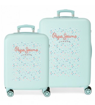 Pepe Jeans Leslie Set prtljage 55-65cm Turquoise