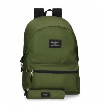 Sac  dos Aris de Pepe Jeans + tui vert fonc