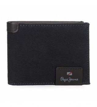 Hilltop Leather Wallet Navy
