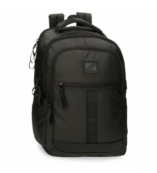 Zaino per laptop Hoxton da 15,6'' con tre scomparti Nero
