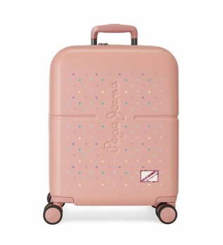 Carina Valise cabine extensible rose clair -40x55x20cm