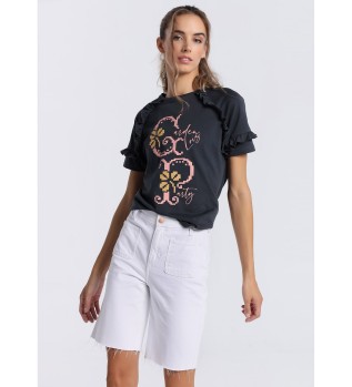 Bermuda Jeans : Hvid hj kasse