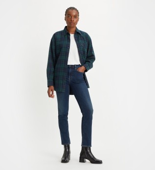 Jeans 724 Straight Straight Hohe Taille navy