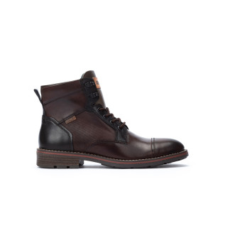 Brown York Leather Ankle Boots