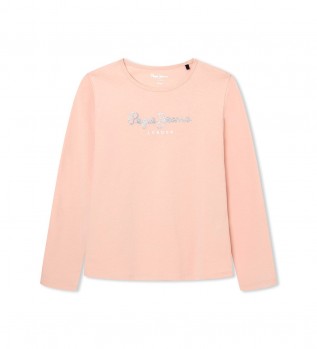 Comprare Pepe Jeans T-shirt rosa Hana glitterata