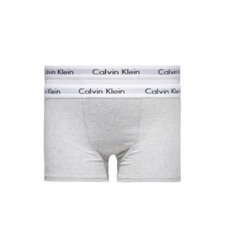 Acheter Calvin Klein Lot de 2 boxers Trunk Modern Cotton gris, blanc 
