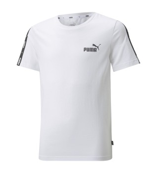 Kp Puma Essentials+ T-shirt med tejp vit