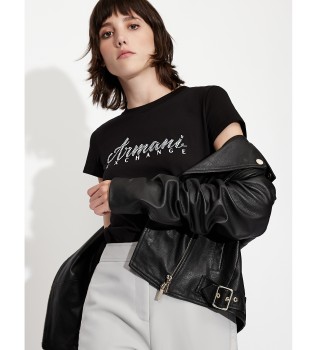 T-shirt de manga curta preta