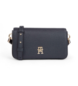 Sac  bandoulire TH Emblem avec rabat bleu marine