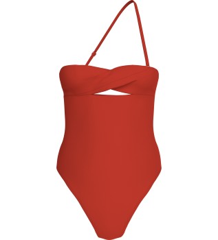Maillot de bain structur Twist rouge