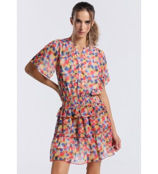 Kort mngfrgad denimklnning