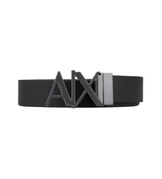 Black leather belt