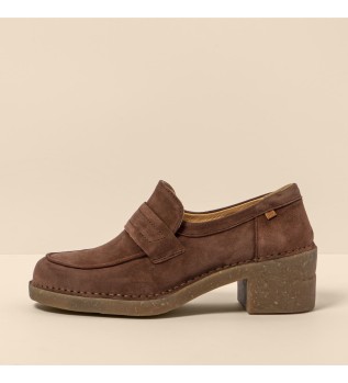 Lderloafers N5667 Ticino brun -Hjde 5,5 cm hl
