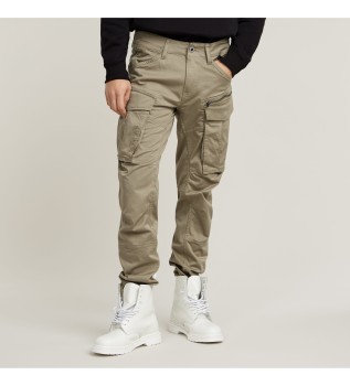 Rovic 3D Regular Tapered Trousers beige