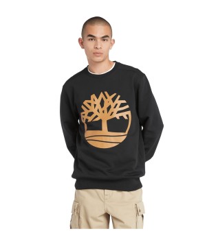 Kennebec River sweatshirt med rund halsringning svart