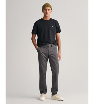 Slim fit gr twill-chino-bukser