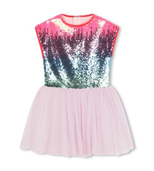 Robe rose  paillettes