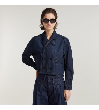 Kurtka Cropped Peacoat navy