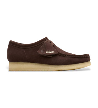 Wallabee bruin leren schoenen