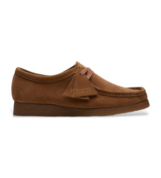 Wallabee bruin leren schoenen