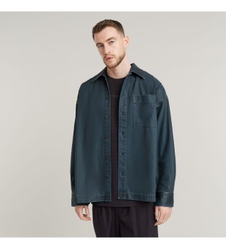 Skjorte Boxy Fit navy