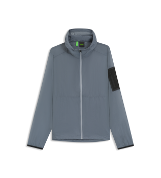 Faltbare wasserabweisende Jacke grau
