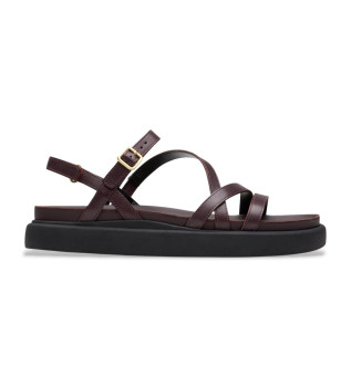 Sandali in pelle bordeaux di Aristella Rose