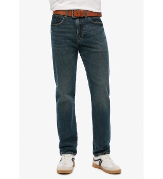 Vintage Slim Straight Jeans blå