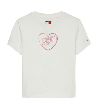 T-shirt coeur blanc