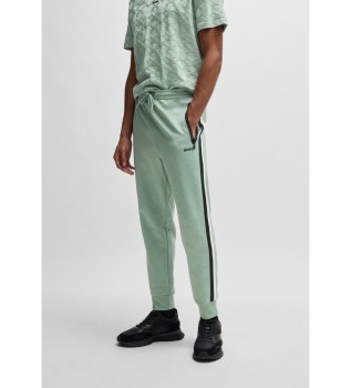 Pantaln de chndal relaxed fit con crculos tejidos en jacquard verde