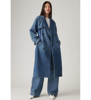 Spade blauer Trenchcoat