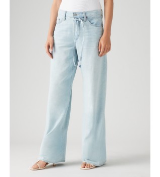 Jeans XL Straight Linen+ Denim azul