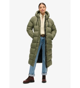 Lang gewatteerd jack Ripstop groen