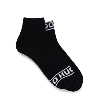 Zestaw 2 par skarpet z logo w kolorze czarnym