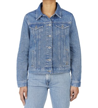 Veste en jean bleu