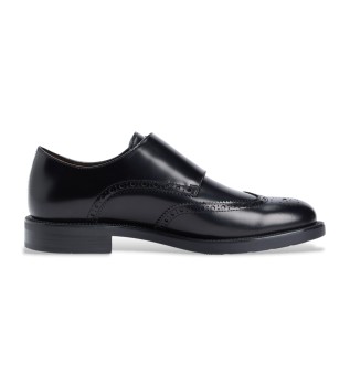 Chaussures Monk en cuir noir