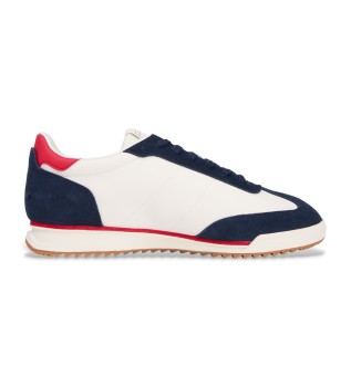 Retro Runner Leather Sneakers white