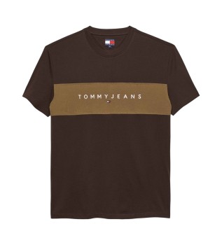 T-shirt  blocs marron