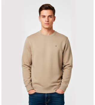 Sudadera de felpa peinada taupe