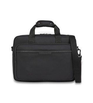 Valigetta con logo metallico nero