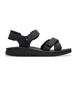 Wesley Shore Sandales en cuir noir