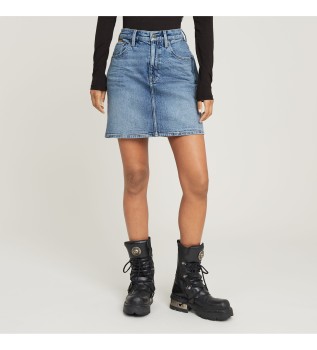 Minijupe Viktoria court bleu