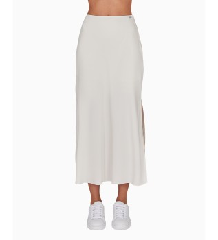 White midi skirt