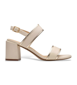 Sandales en cuir beige Ezoria Sling